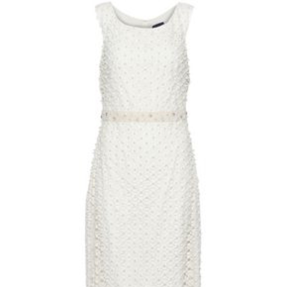 Marchesa White Pearl Dress